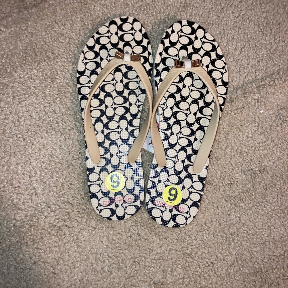 BNWT Coach Flip Flops